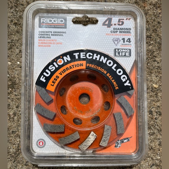 RIDGID 4.5" Diamond Cup Wheel - Picture 1 of 1